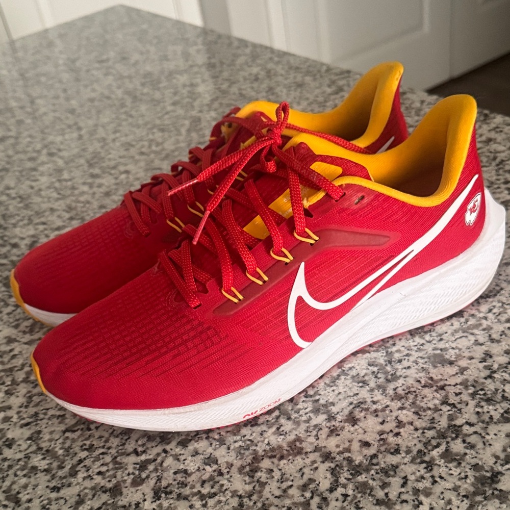 Nike Red and Yellow Athletic Sneakers